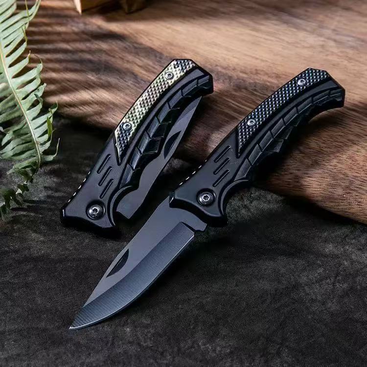 Dive Knife Titanium - Tragbares Klappmesser für den Außenbereich, Camping-Überlebenswerkzeug,