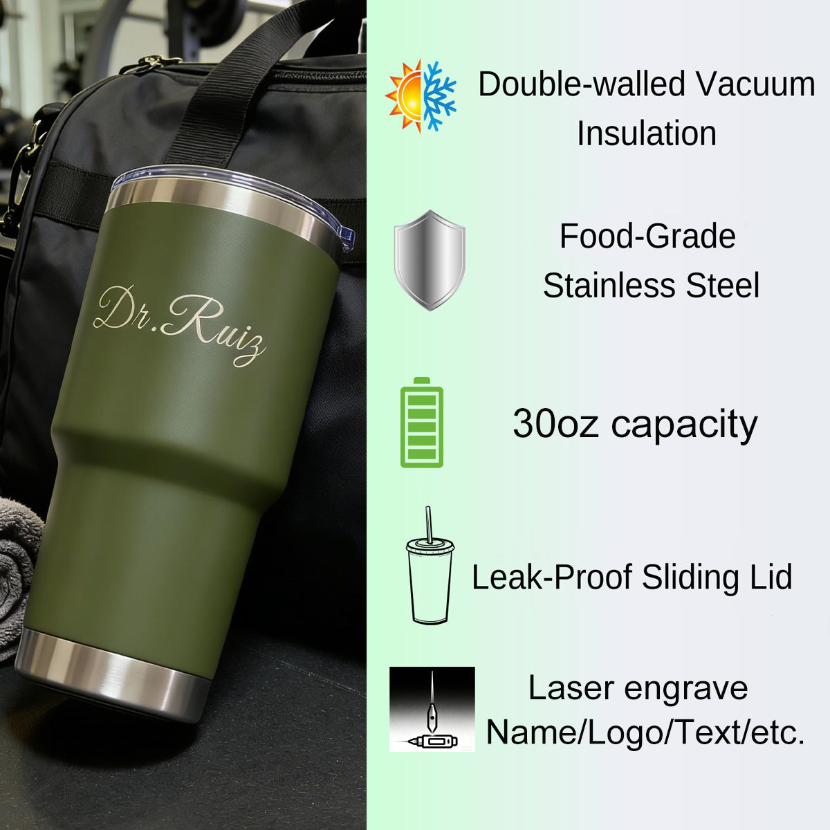 Personalisierter 30 oz Vakuumi – Aquatic Gym Bewertung und Preis